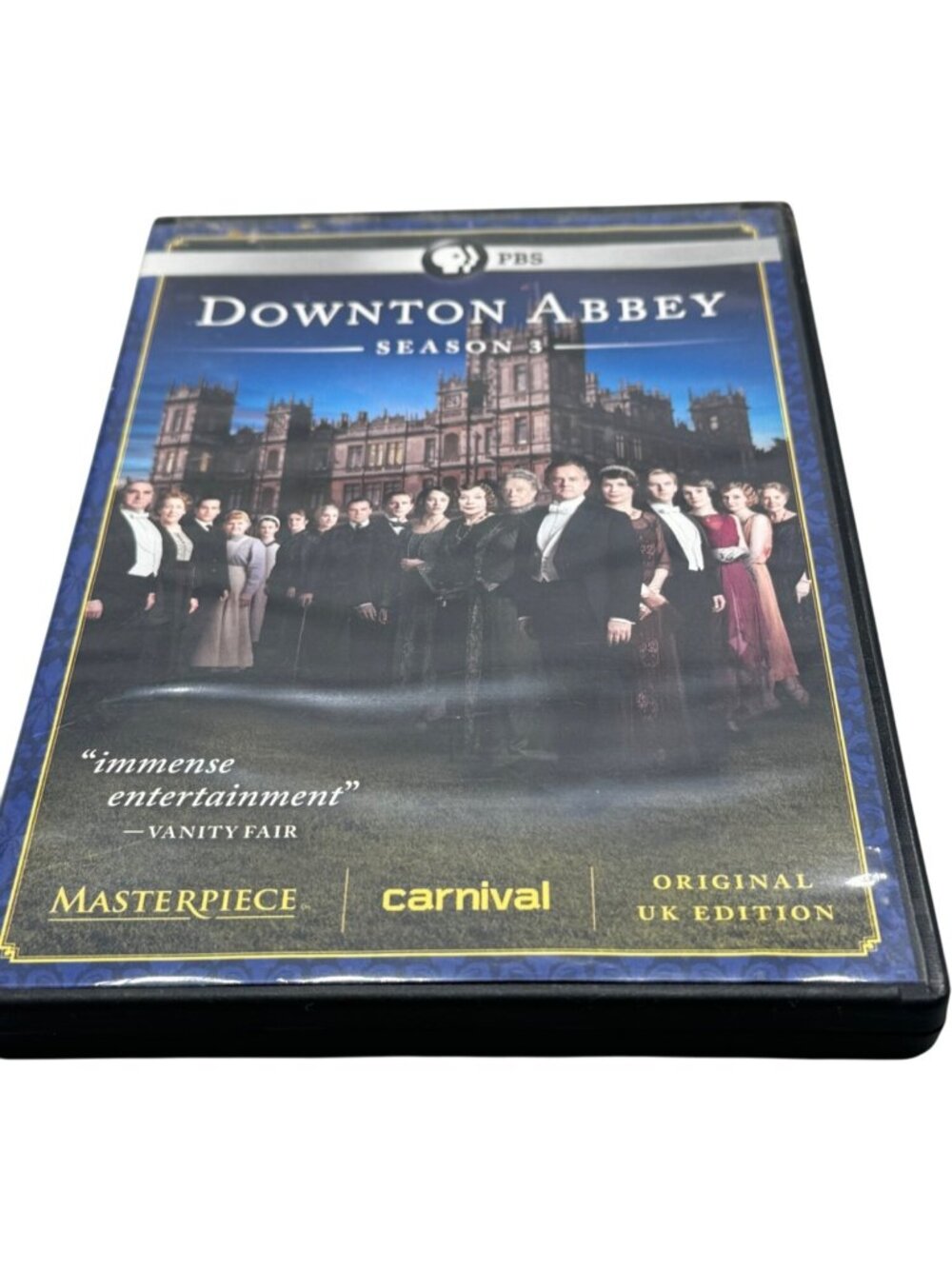 Downton Abbey Season 3 PBS Masterpiece DVD UK Edition English 3 disk READ